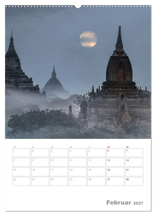 VOLLMOND-Planer - Im Licht der Nacht (CALVENDO Wandkalender 2027)