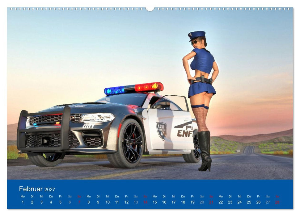 Freche Frauen und heiße Kisten (CALVENDO Wandkalender 2027)