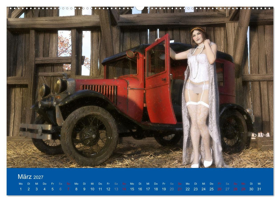 Freche Frauen und heiße Kisten (CALVENDO Wandkalender 2027)