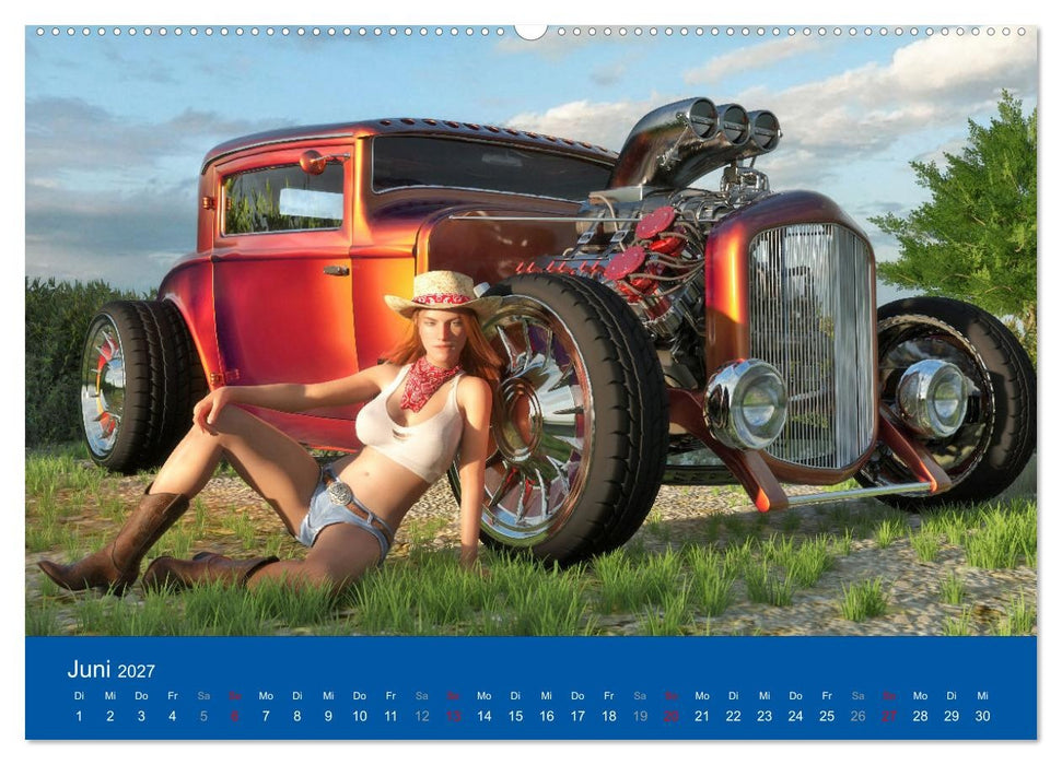 Freche Frauen und heiße Kisten (CALVENDO Wandkalender 2027)