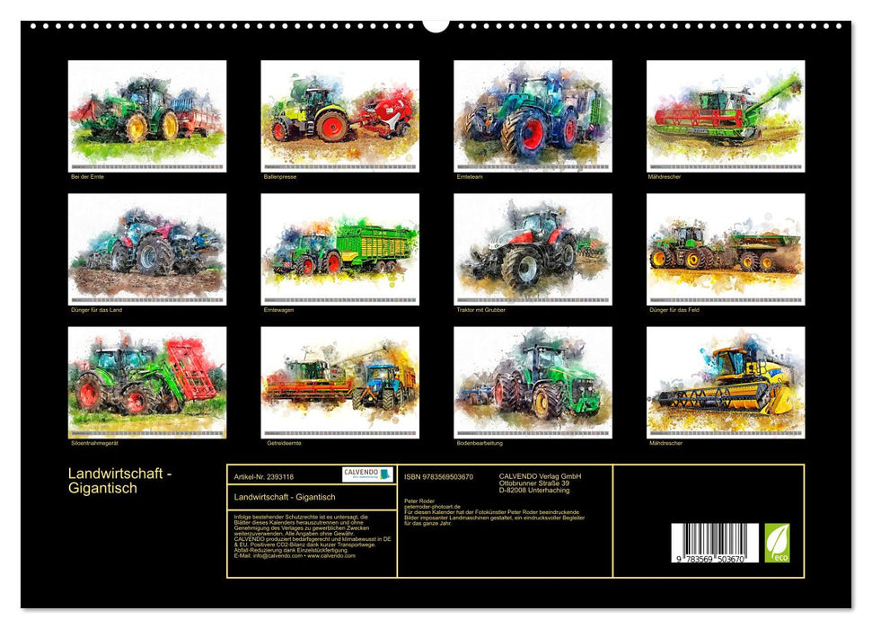 Landwirtschaft - Gigantisch (CALVENDO Wandkalender 2027)