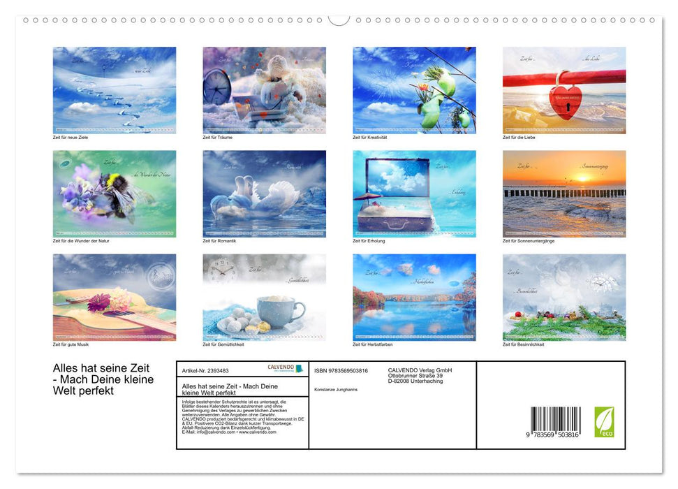 Alles hat seine Zeit - Mach Deine kleine Welt perfekt (CALVENDO Wandkalender 2027)