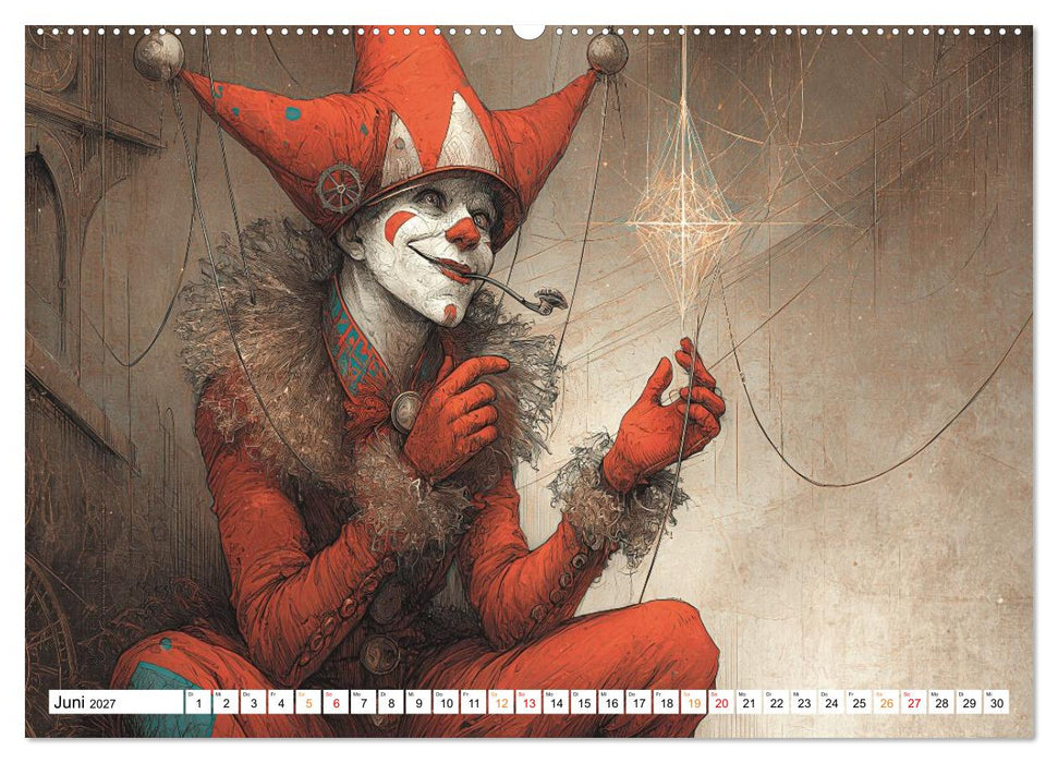 Zwischen Herzklopfen und Humor – Clowns ganz nah (CALVENDO Wandkalender 2027)