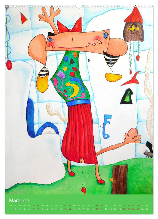RABUNTEL KIND und KUNST inszeniert von KATHRIN SCHWERTNER (CALVENDO Premium Wandkalender 2027)