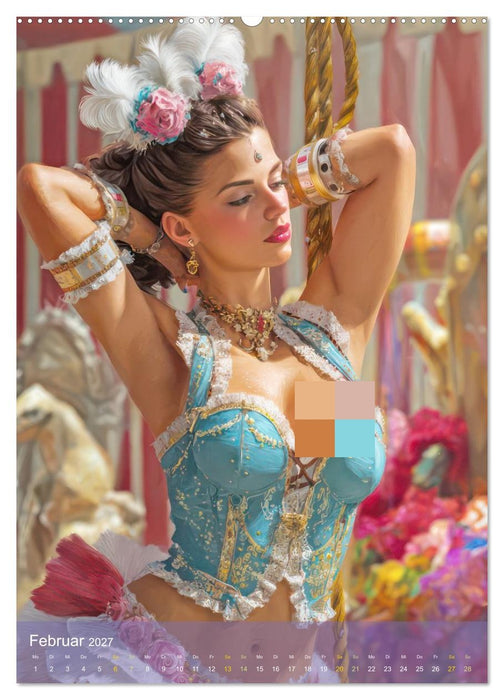 Zirkusgirls - Im Pin-up Stil (CALVENDO Wandkalender 2027)
