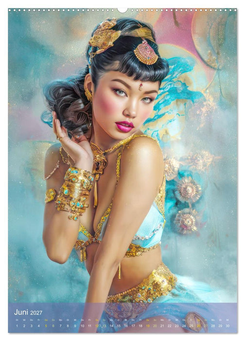 Zirkusgirls - Im Pin-up Stil (CALVENDO Wandkalender 2027)