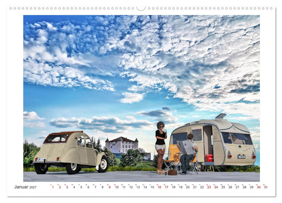 Vintage Caravaning (CALVENDO Premium Wandkalender 2027)