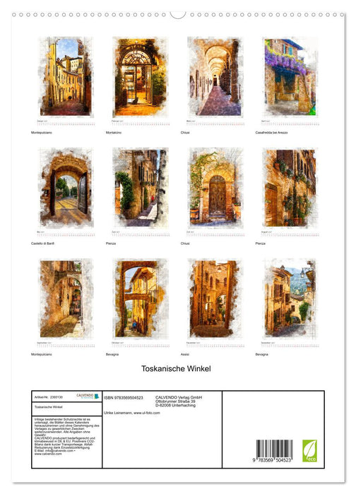 Toskanische Winkel (CALVENDO Premium Wandkalender 2027)