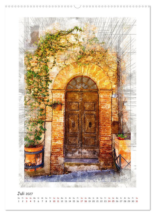 Toskanische Winkel (CALVENDO Premium Wandkalender 2027)