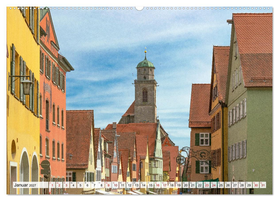 Ein Spaziergang durch Dinkelsbühl (CALVENDO Wandkalender 2027)