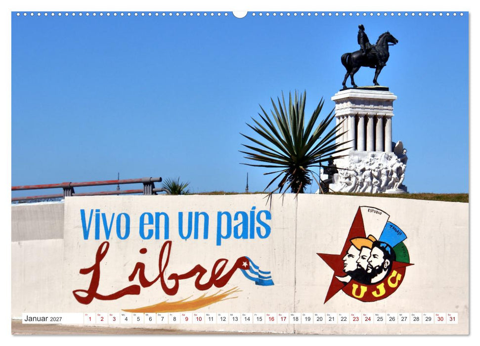 Hoch zu Ross in Havanna - Kubas große Reitergeneräle (CALVENDO Premium Wandkalender 2027)