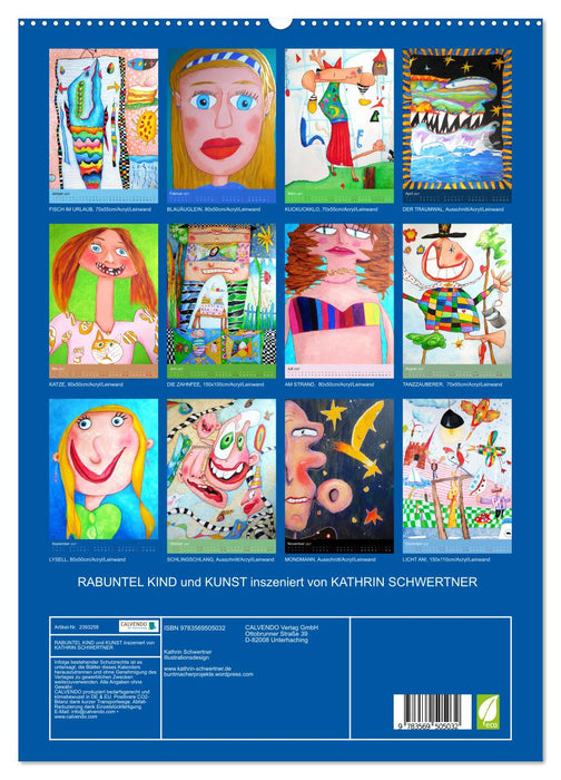 RABUNTEL KIND und KUNST inszeniert von KATHRIN SCHWERTNER (CALVENDO Wandkalender 2027)