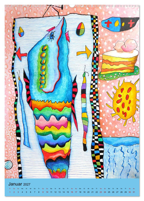 RABUNTEL KIND und KUNST inszeniert von KATHRIN SCHWERTNER (CALVENDO Wandkalender 2027)