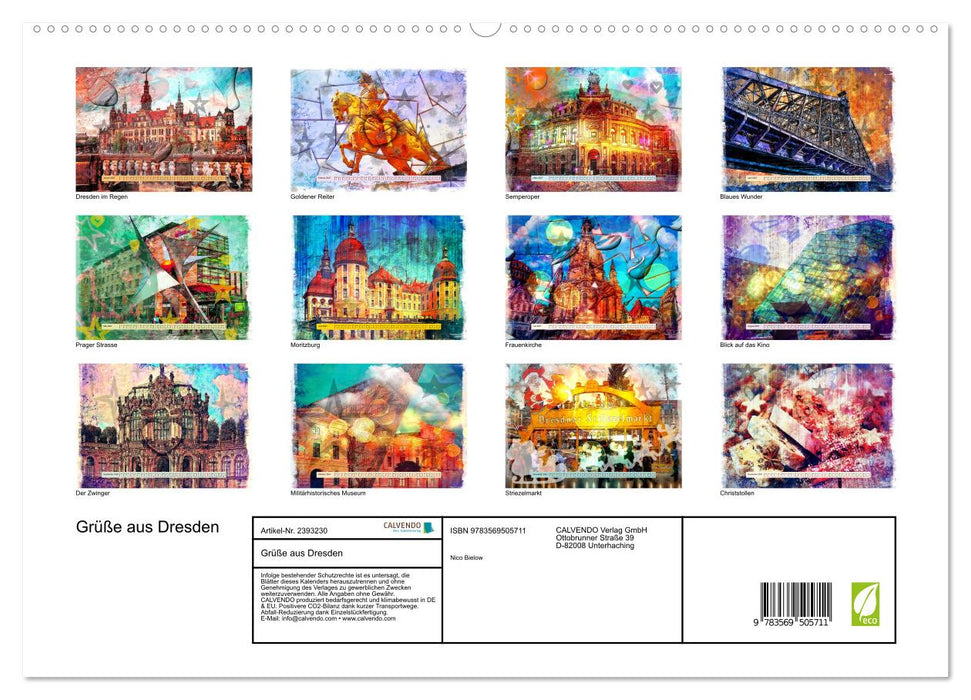 Grüße aus Dresden (CALVENDO Wandkalender 2027)