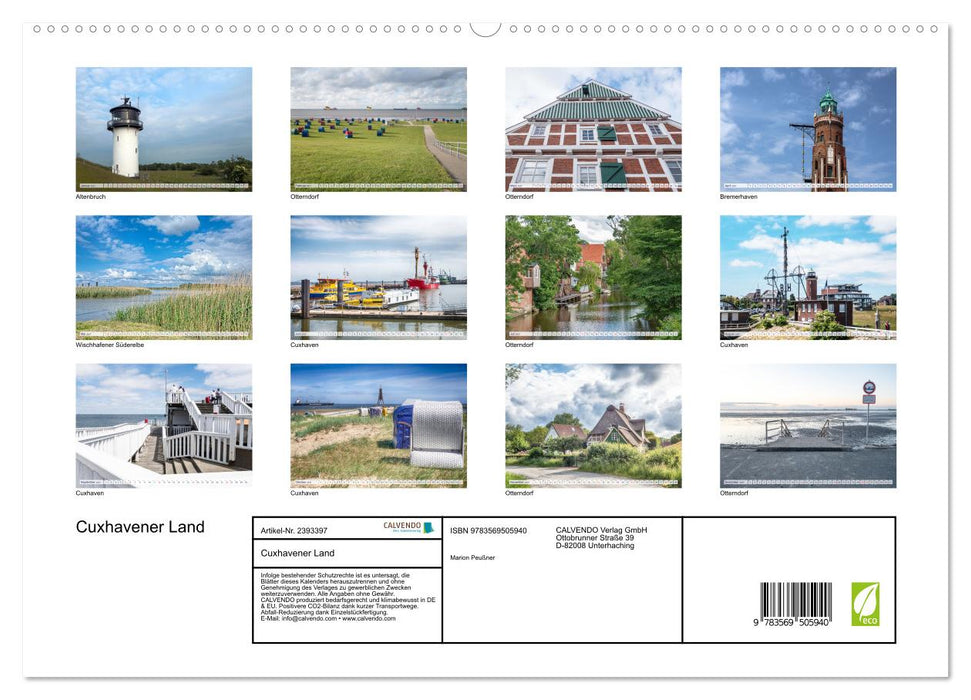Cuxhavener Land (CALVENDO Premium Wandkalender 2027)