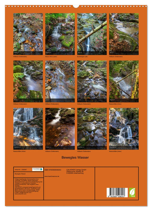 Bewegtes Wasser (CALVENDO Premium Wandkalender 2027)