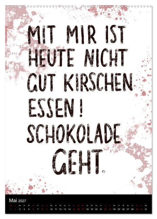 Und bei dir so...? Witzige Sprüche gegen die Tücken des Alltags (CALVENDO Wandkalender 2027)