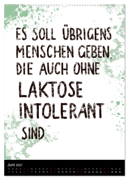 Und bei dir so...? Witzige Sprüche gegen die Tücken des Alltags (CALVENDO Wandkalender 2027)