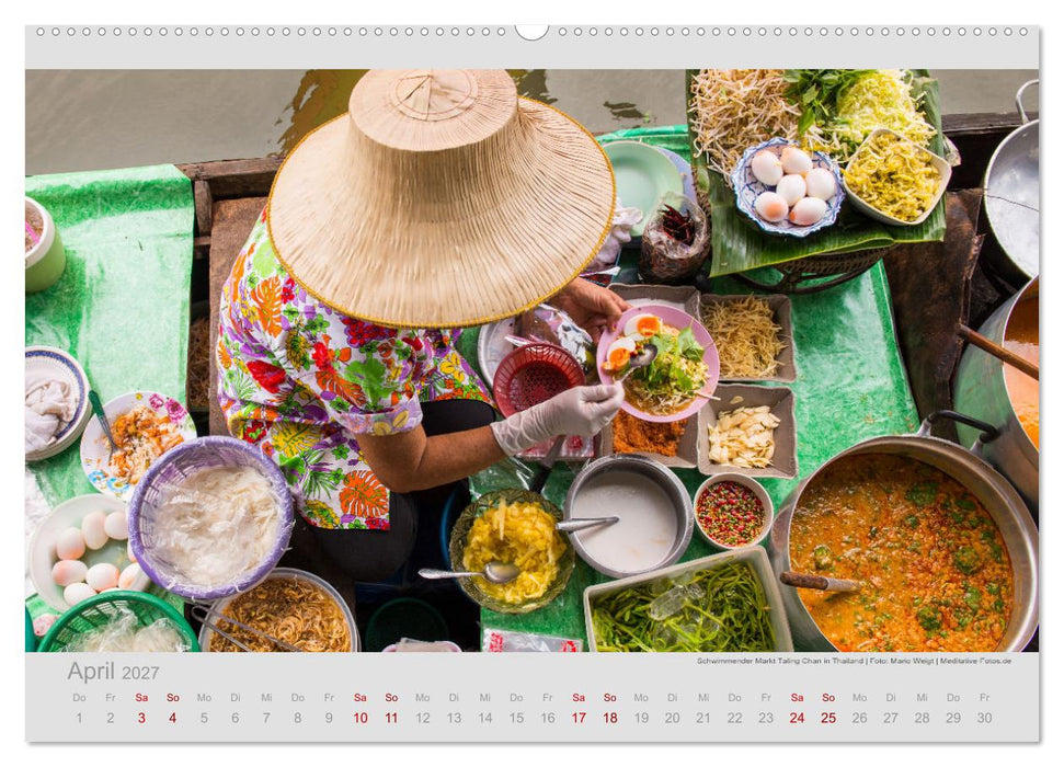 MÄRKTE - Bunte Vielfalt in Asien (CALVENDO Wandkalender 2027)