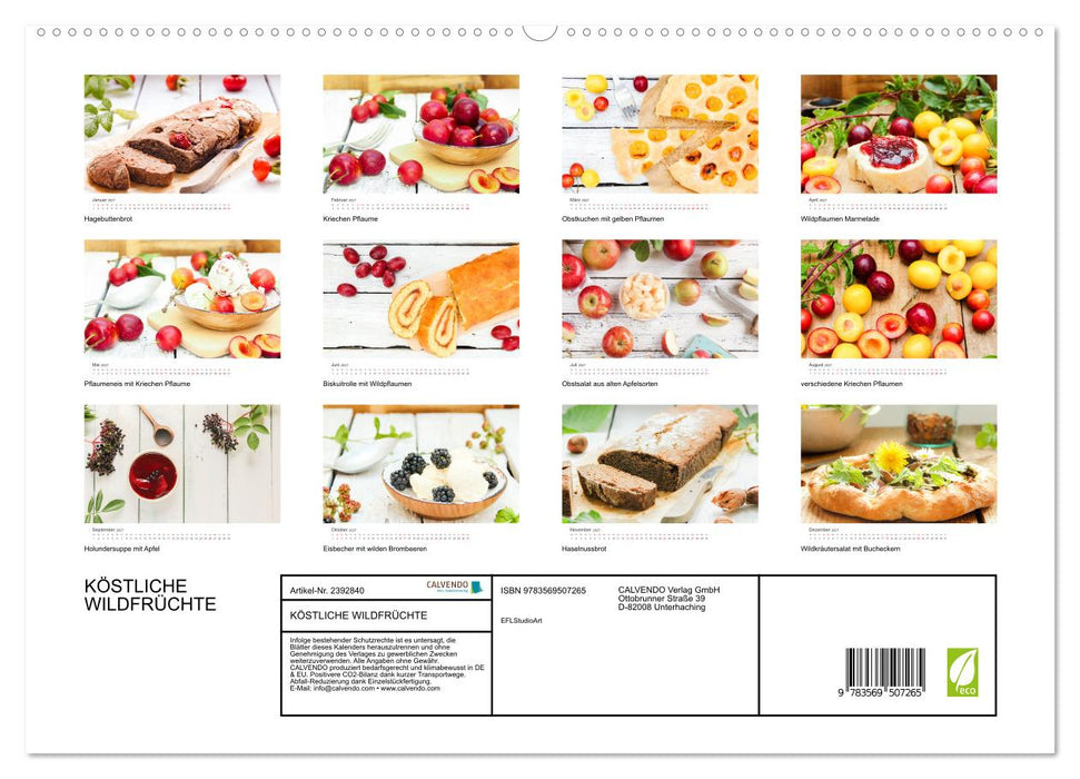 KÖSTLICHE WILDFRÜCHTE (CALVENDO Wandkalender 2027)