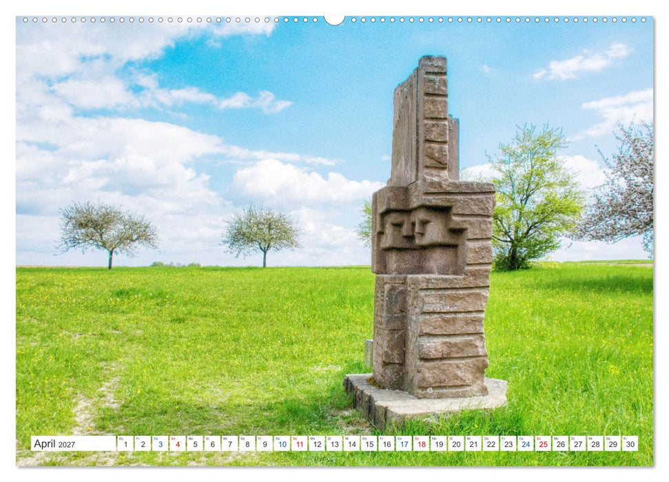 Steine an der Grenze - Wanderbare Kunst (CALVENDO Premium Wandkalender 2027)