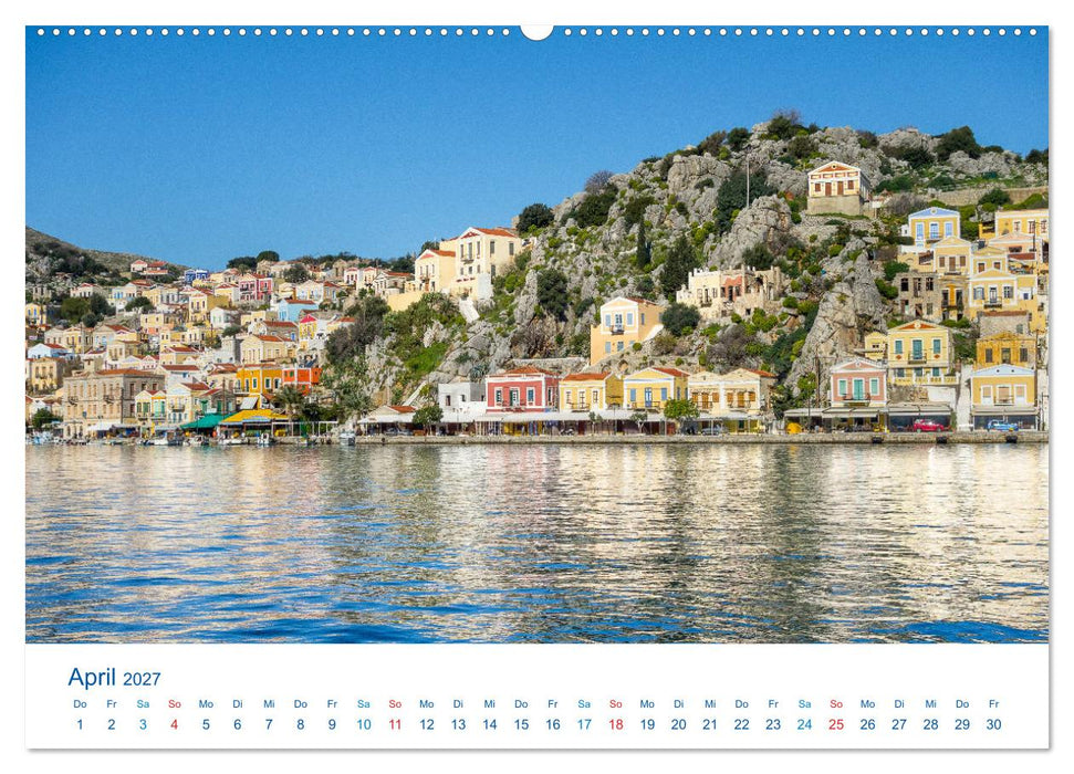 Symi 2027, Perle der Ägäis (CALVENDO Wandkalender 2027)