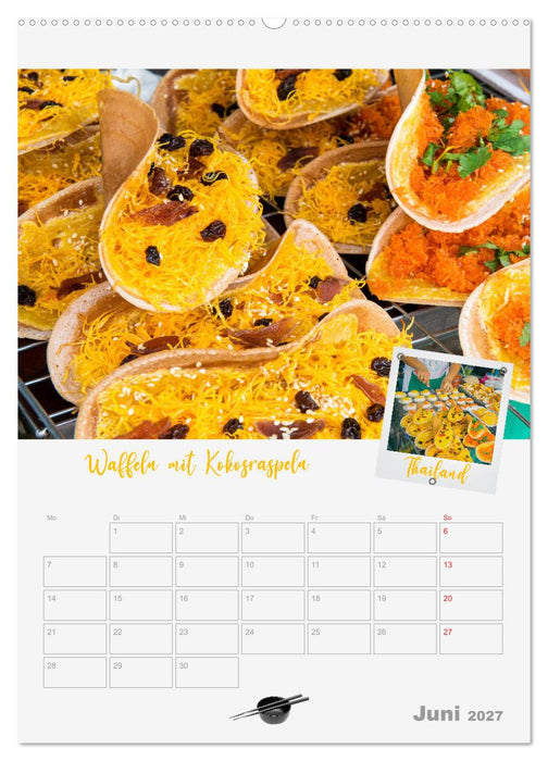ASIA STREET FOOD - Der Küchenplaner (CALVENDO Premium Wandkalender 2027)