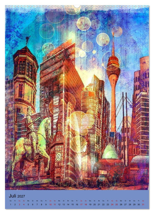 Düsseldorf die Stadt am Rhein (CALVENDO Premium Wandkalender 2027)