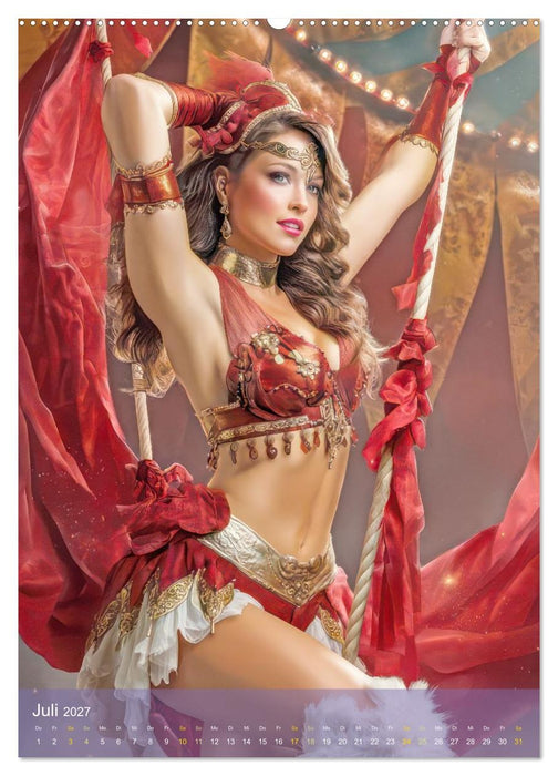 Zirkusgirls - Im Pin-up Stil (CALVENDO Premium Wandkalender 2027)