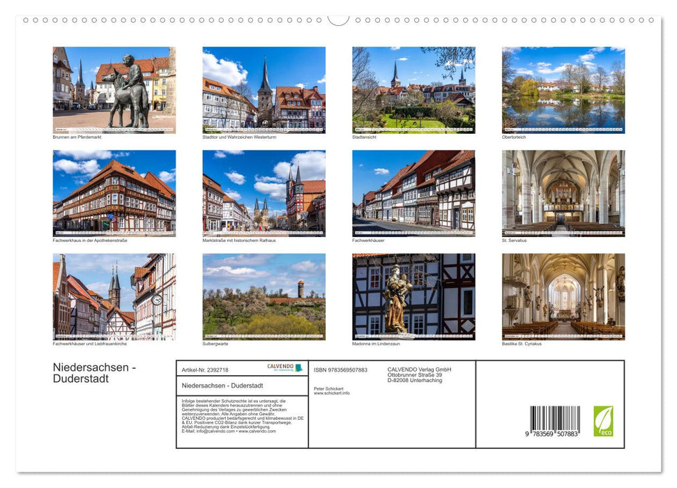 Niedersachsen - Duderstadt (CALVENDO Premium Wandkalender 2027)