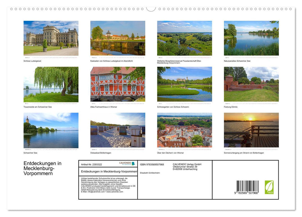 Entdeckungen in Mecklenburg-Vorpommern (CALVENDO Wandkalender 2027)