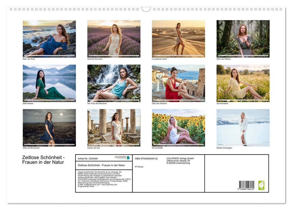 Zeitlose Schönheit - Frauen in der Natur (CALVENDO Wandkalender 2027)