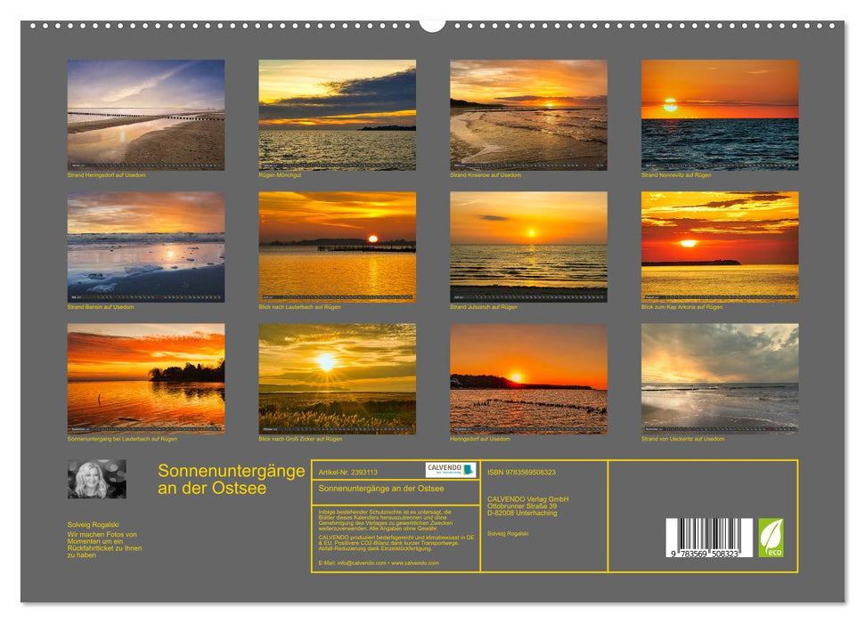 Sonnenuntergänge an der Ostsee (CALVENDO Wandkalender 2027)