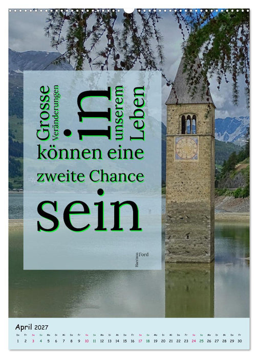 Zeit für...Veränderungen mit Weisheiten und Zitaten (CALVENDO Premium Wandkalender 2027)