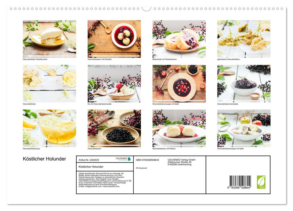 Köstlicher Holunder (CALVENDO Premium Wandkalender 2027)