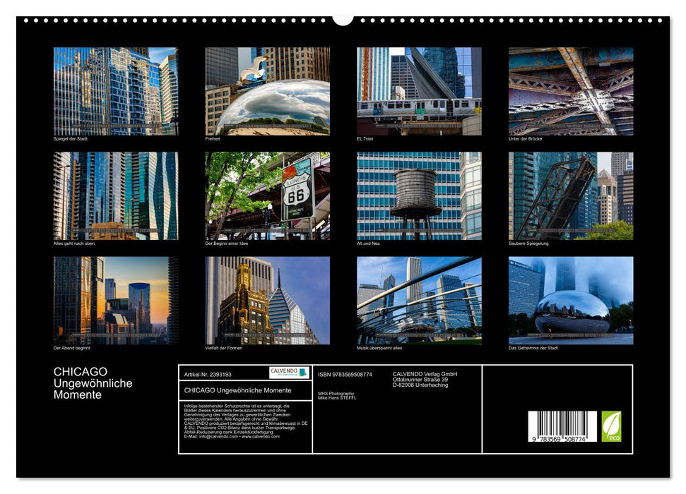 CHICAGO Ungewöhnliche Momente (CALVENDO Wandkalender 2027)