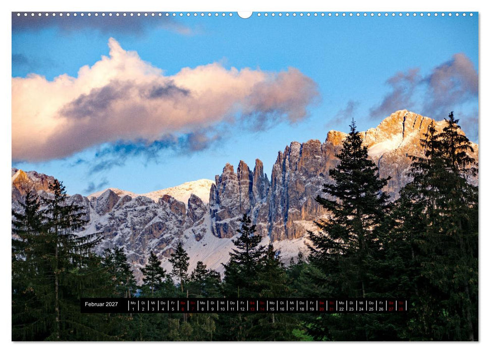 Dolomiten - Latemar und Rosengarten (CALVENDO Premium Wandkalender 2027)