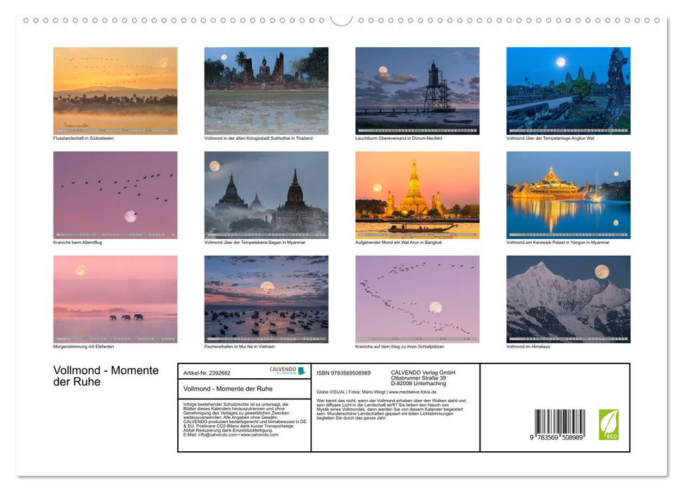 Vollmond - Momente der Ruhe (CALVENDO Wandkalender 2027)