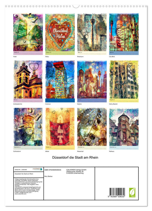 Düsseldorf die Stadt am Rhein (CALVENDO Wandkalender 2027)