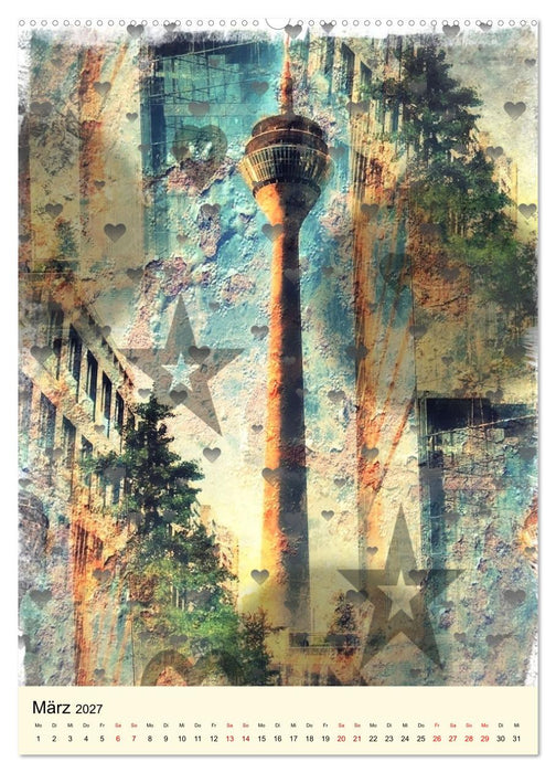 Düsseldorf die Stadt am Rhein (CALVENDO Wandkalender 2027)