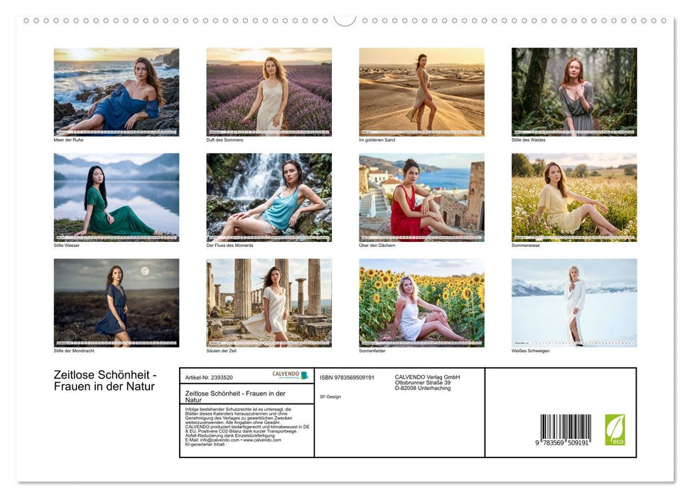 Zeitlose Schönheit - Frauen in der Natur (CALVENDO Premium Wandkalender 2027)