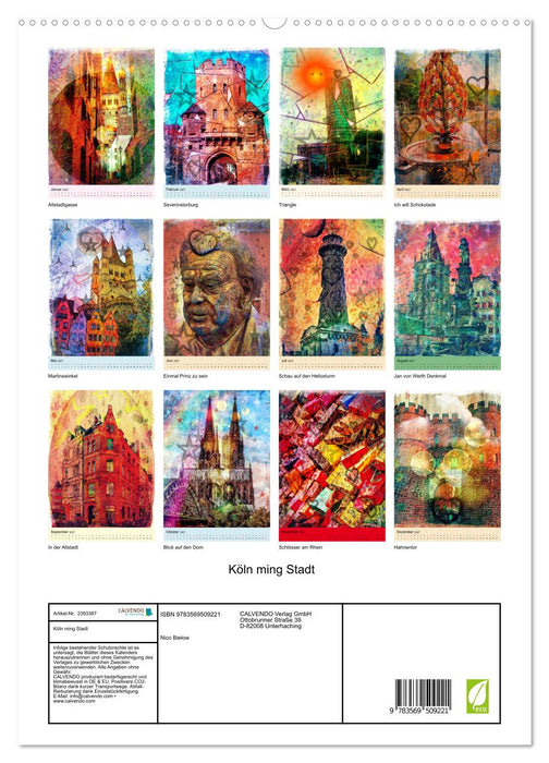 Köln ming Stadt (CALVENDO Wandkalender 2027)