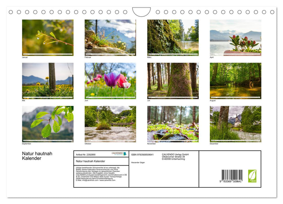 Natur hautnah Kalender (CALVENDO Wandkalender 2027)