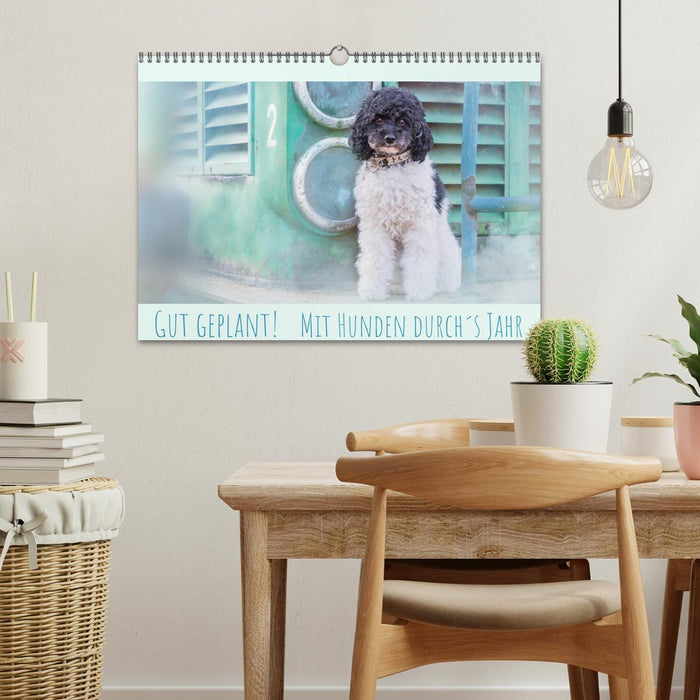 Gut geplant! Mit Hunden durch´s Jahr (CALVENDO Wandkalender 2027)