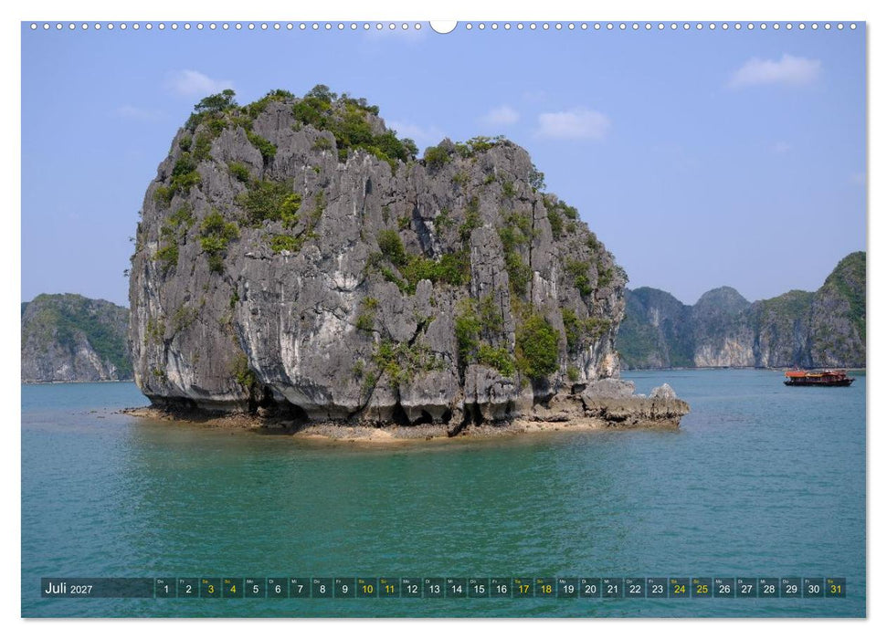 Naturwunder - Halong Bucht (CALVENDO Premium Wandkalender 2027)
