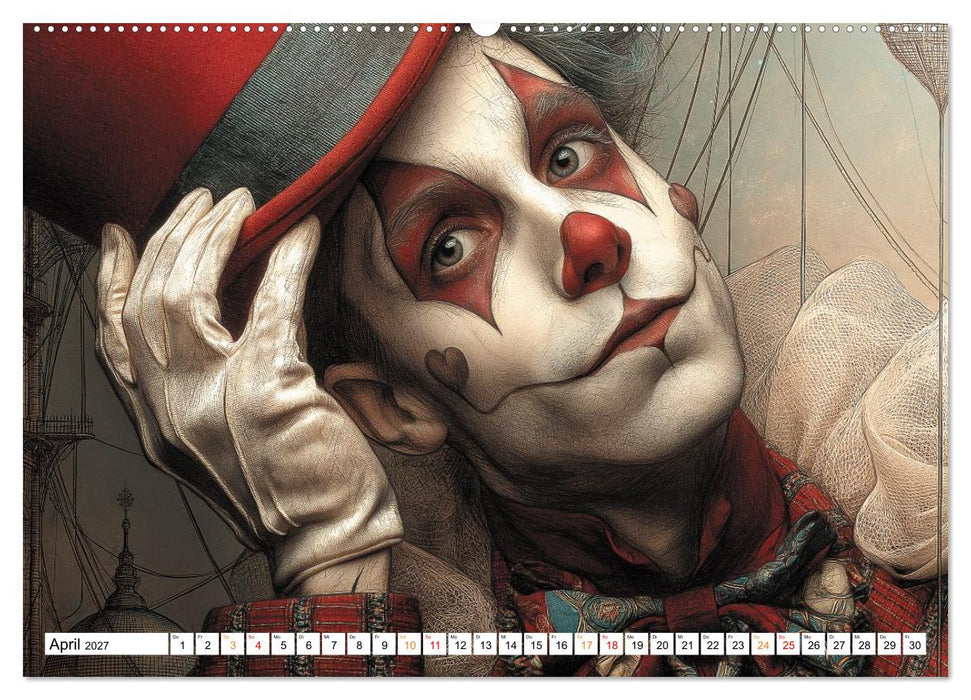 Zwischen Herzklopfen und Humor – Clowns ganz nah (CALVENDO Premium Wandkalender 2027)