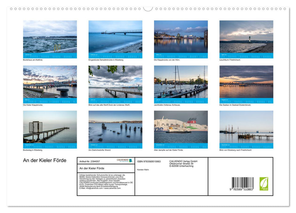 An der Kieler Förde (CALVENDO Premium Wandkalender 2027)