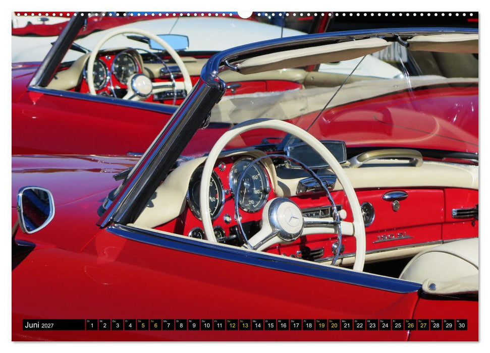 Mercedes SL Classics (CALVENDO Premium Wandkalender 2027)