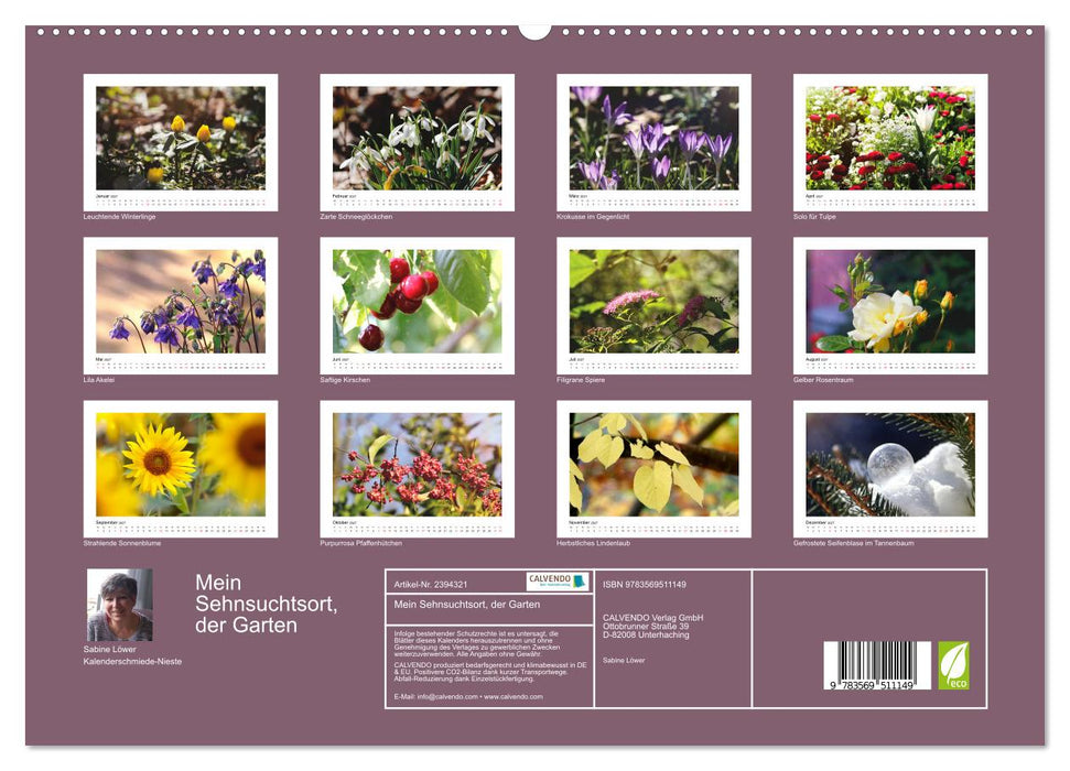 Mein Sehnsuchtsort, der Garten (CALVENDO Premium Wandkalender 2027)