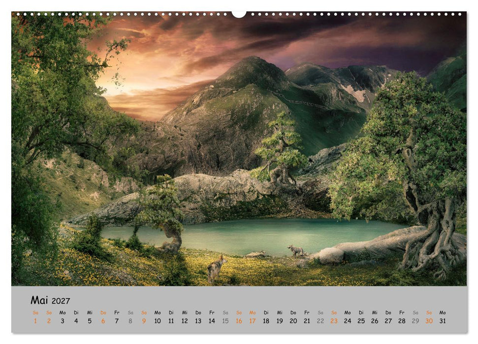 Der lange Weg der Wölfe (CALVENDO Premium Wandkalender 2027)